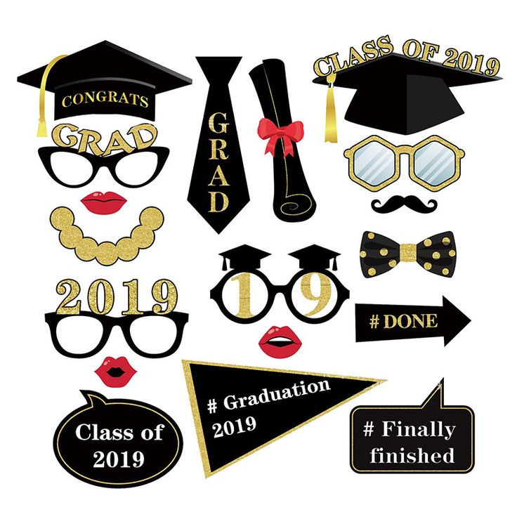 Bachelor Graduation Party Ideas
 18pcs Booth Props Graduation Party Decoration 2019