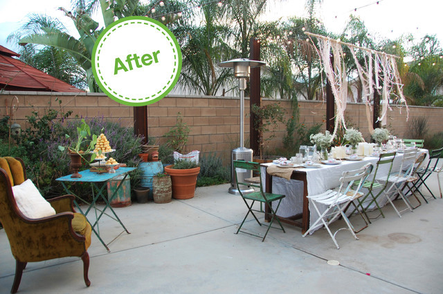 Backyard Dinner Party Decorating Ideas
 HOUZZ Holiday Contest A Pretty Backyard Dinner Party