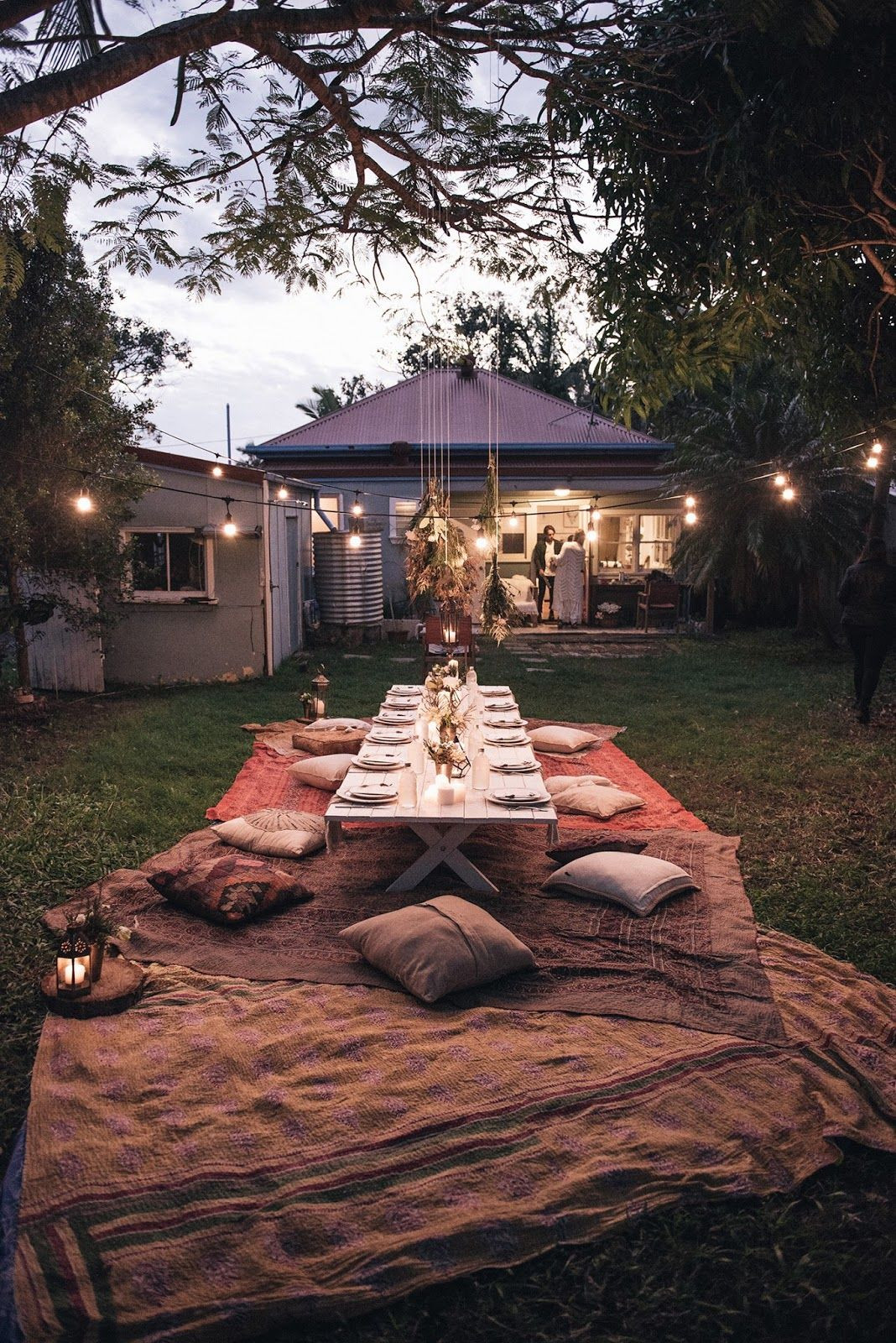 Backyard Dinner Party Decorating Ideas
 honey and fizz How to host a bohemian dinner party