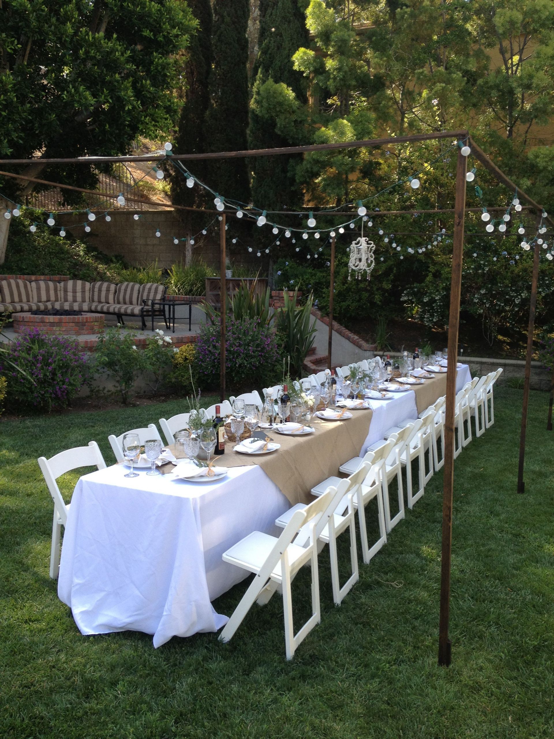 Backyard Dinner Party Decorating Ideas
 Outdoor Tuscan Dinner Party