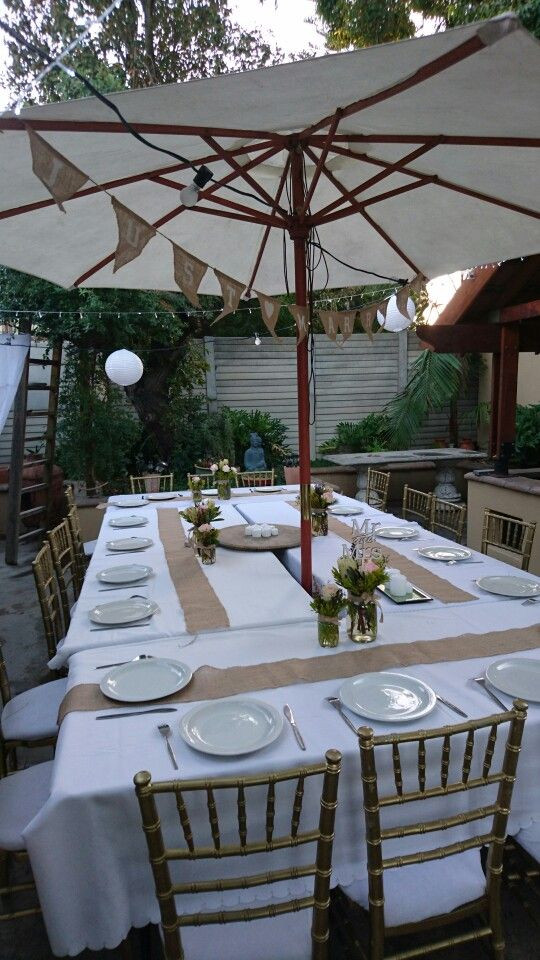 Backyard Dinner Party Decorating Ideas
 Starting with table setup for our backyard bbq party in