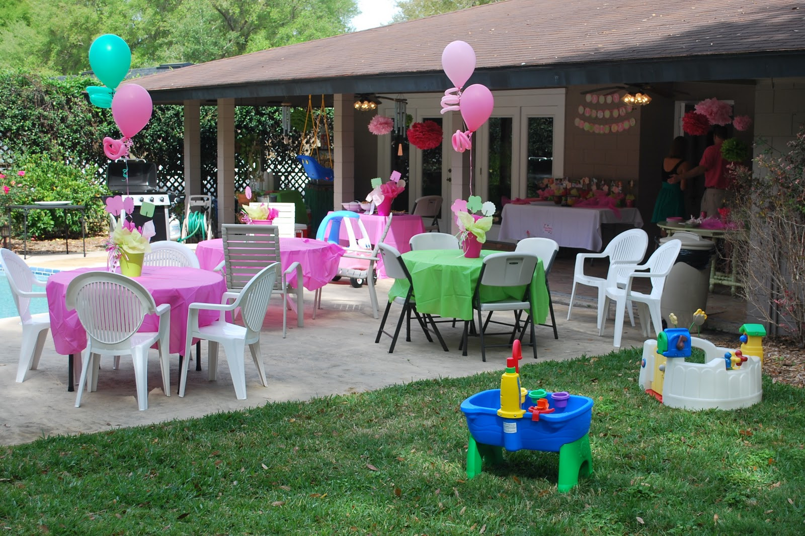 Backyard Kid Party Ideas
 The Stuart Family Georgia Kate s First Birthday Party