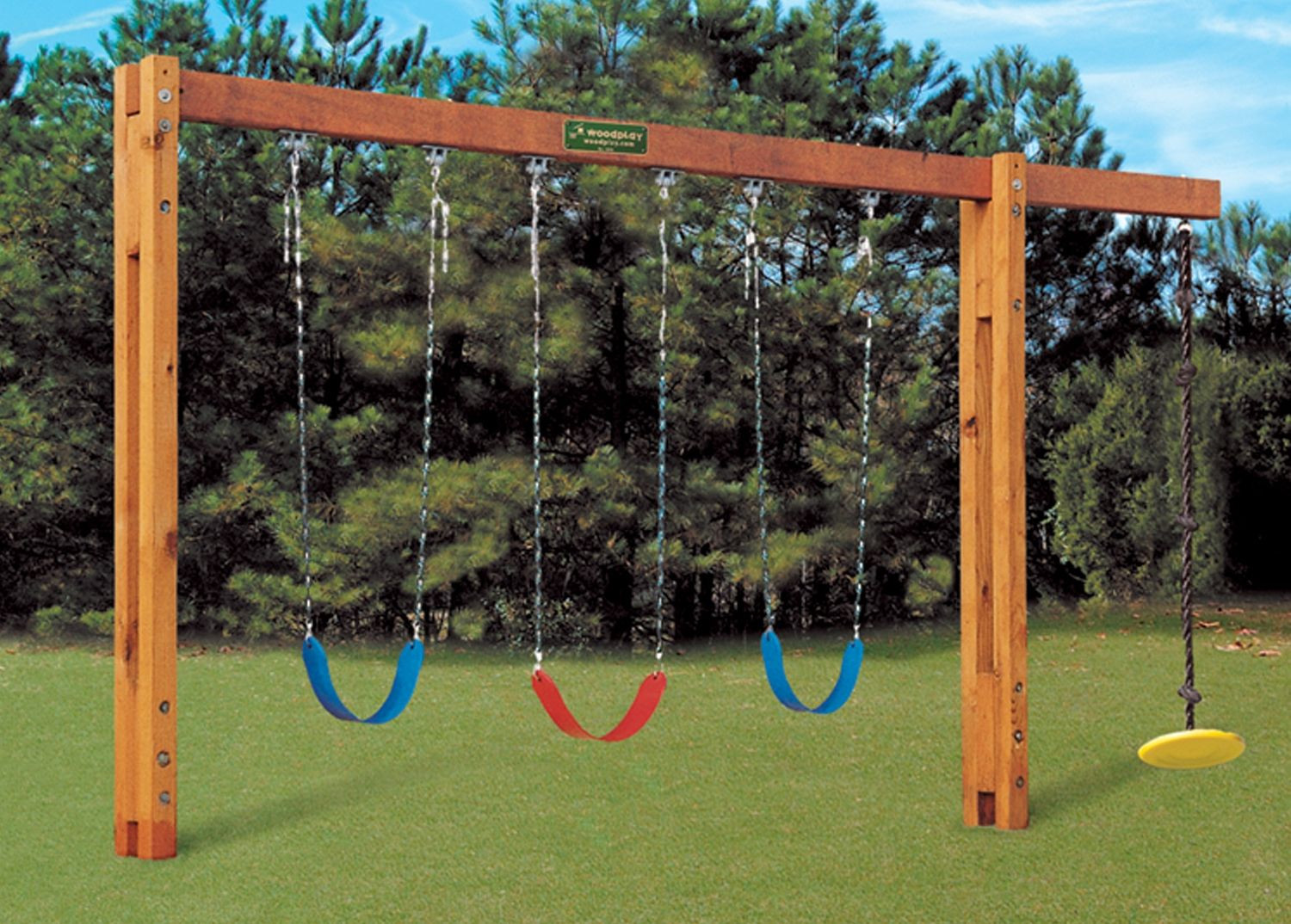 Backyard Swing For Kids
 Freestanding swingset Fun things for kids