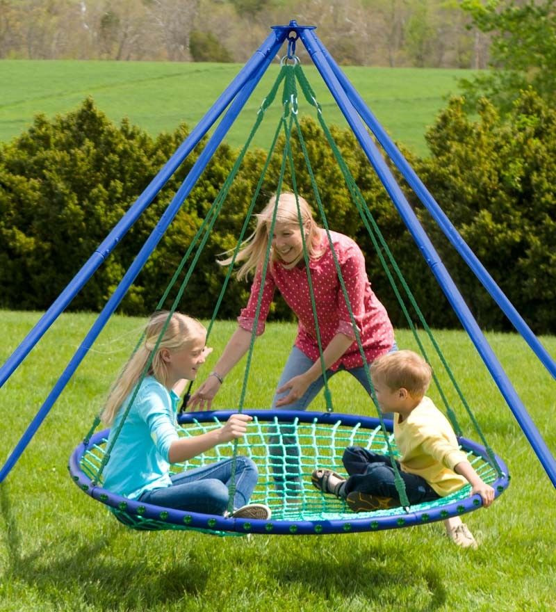 Backyard Swing For Kids
 HearthSong Sky Island Hanging Platform Swing for Children