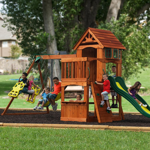 Backyard Swing For Kids
 Wooden Swing Sets Plans