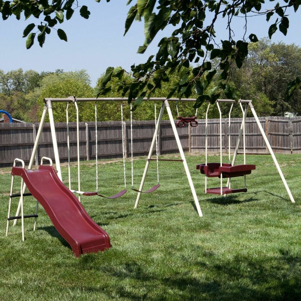 Backyard Swing For Kids
 Swing Set Outdoor Kids Children Backyard Slide Ladder