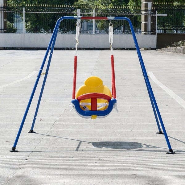 Backyard Swing For Kids
 Shop Gymax 3 in 1 Kids Toddler A Frame Swing Set For