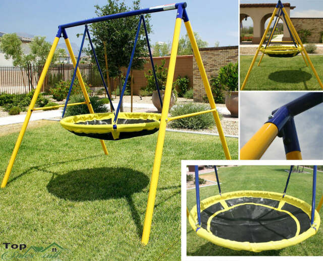 Backyard Swing For Kids
 Swing Sets for Backyard Playground Children Round Yard