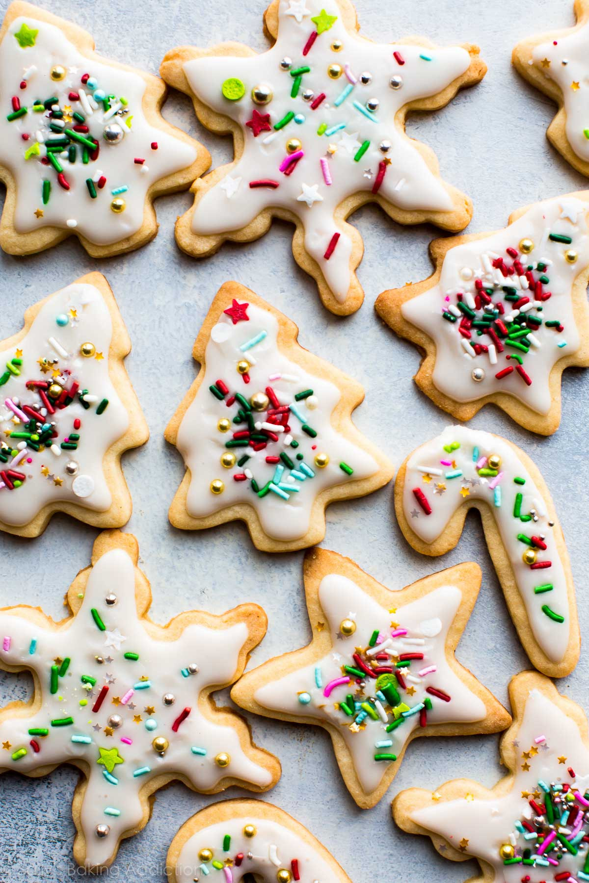 Baked Christmas Cookies
 Christmas Sugar Cookies with Easy Icing