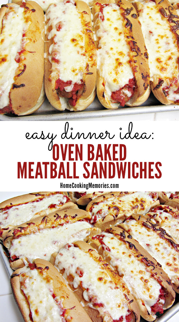 Baked Dinners Ideas
 Easy Dinner Idea Oven Baked Meatball Sandwiches Recipe