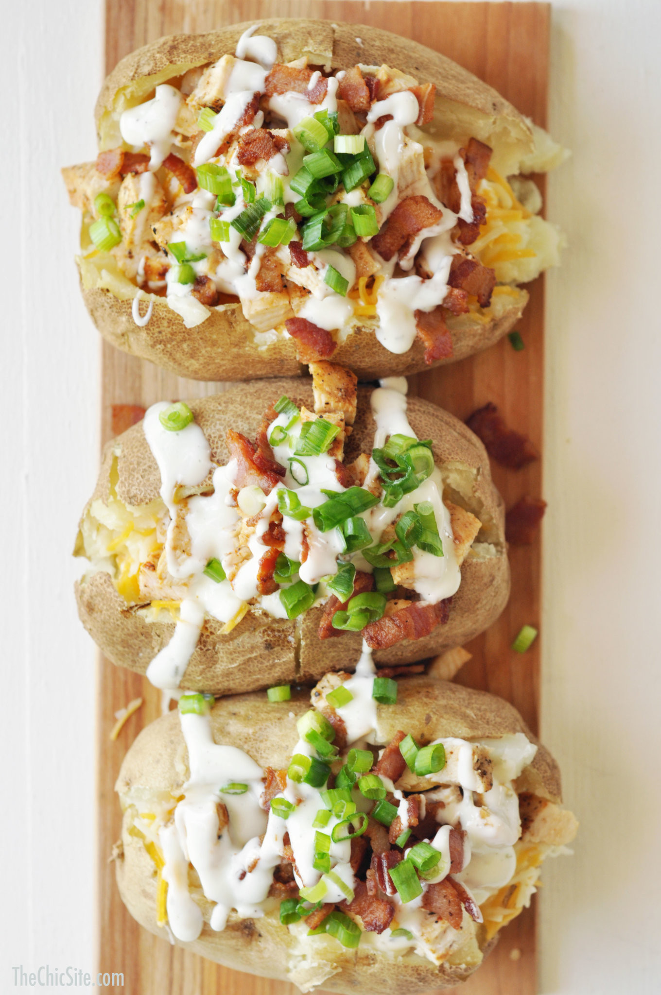 Baked Dinners Ideas
 Chicken Bacon Ranch Baked Potatoes The Chic Site