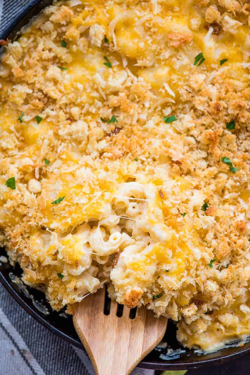Baked Macaroni And Cheese With Bread Crumbs Recipe
 Creamy Baked Mac and Cheese with Panko Crumb Topping
