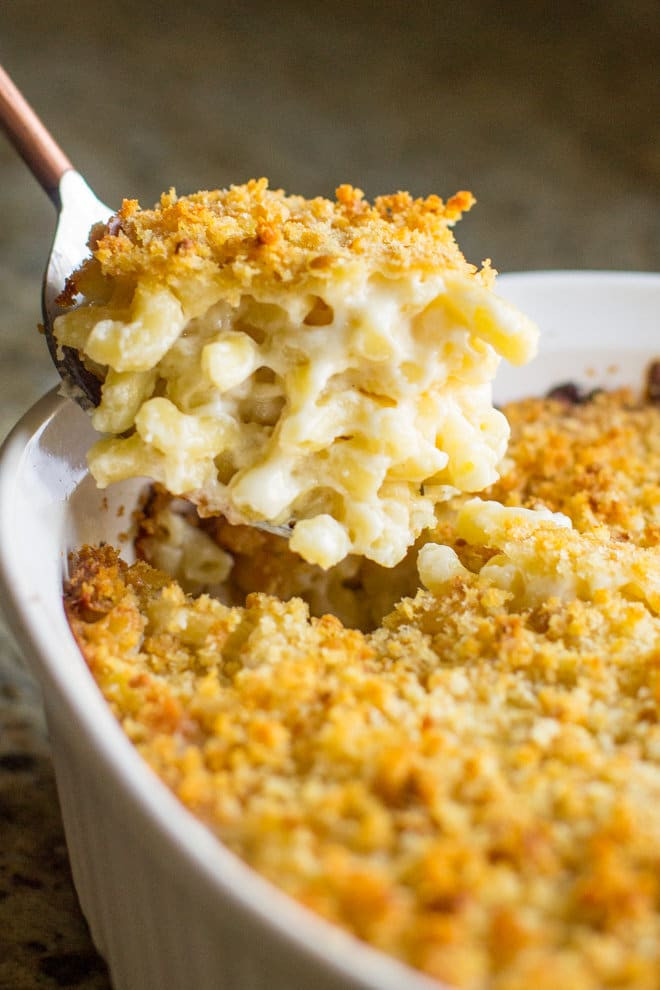 Baked Macaroni And Cheese With Bread Crumbs Recipe
 Baked Macaroni and Cheese with Garlic Butter Crumbs