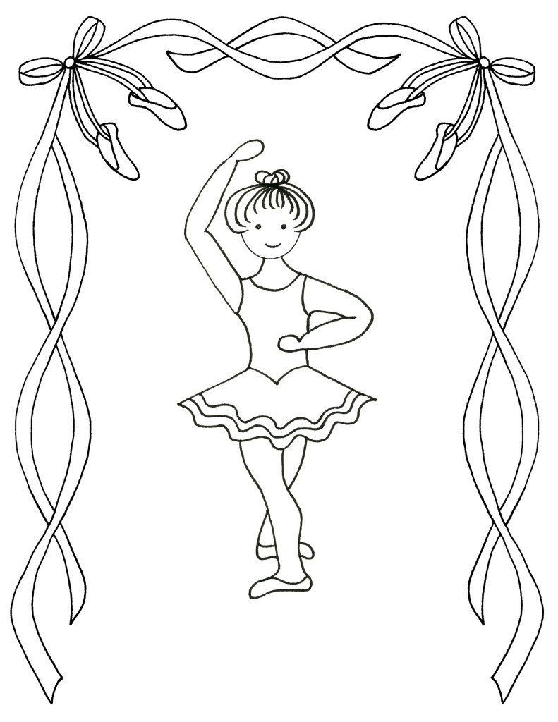 Ballerina Coloring Pages For Kids
 Free Printable Ballet Coloring Pages For Kids