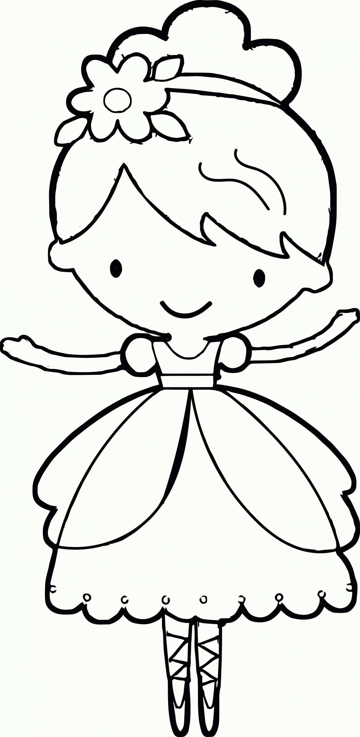 Ballerina Coloring Pages For Kids
 Hello Kitty Ballerina Coloring Pages Coloring Home