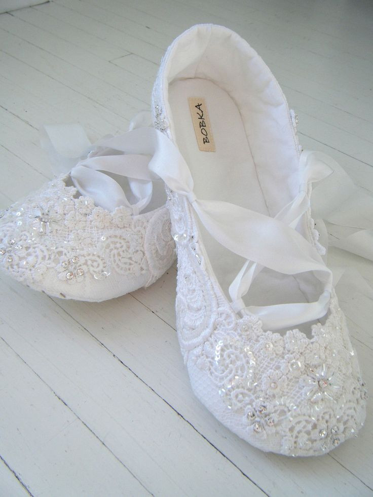 Ballerina Wedding Shoes
 Bridal Shoes Flats Wedding Ballet Shoes White Crystal
