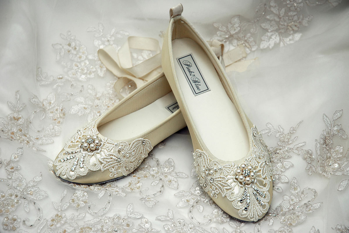 Ballerina Wedding Shoes
 Wedding Shoes Womens Bridal Shoes Ballet Flats Womens Wedding