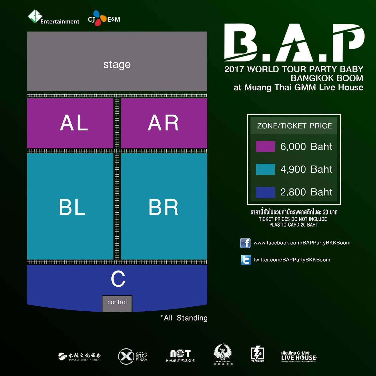 Bap Party Baby Tour
 BYS [ UPDATE Ticket link Seating Chart and Prices]B A P