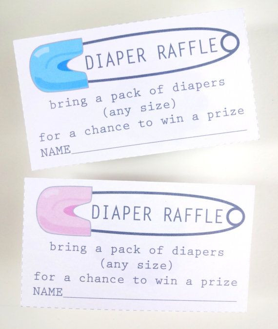 Bap Party Baby Tour
 Diaper Raffle Ticket Printable Insert for a Baby Shower