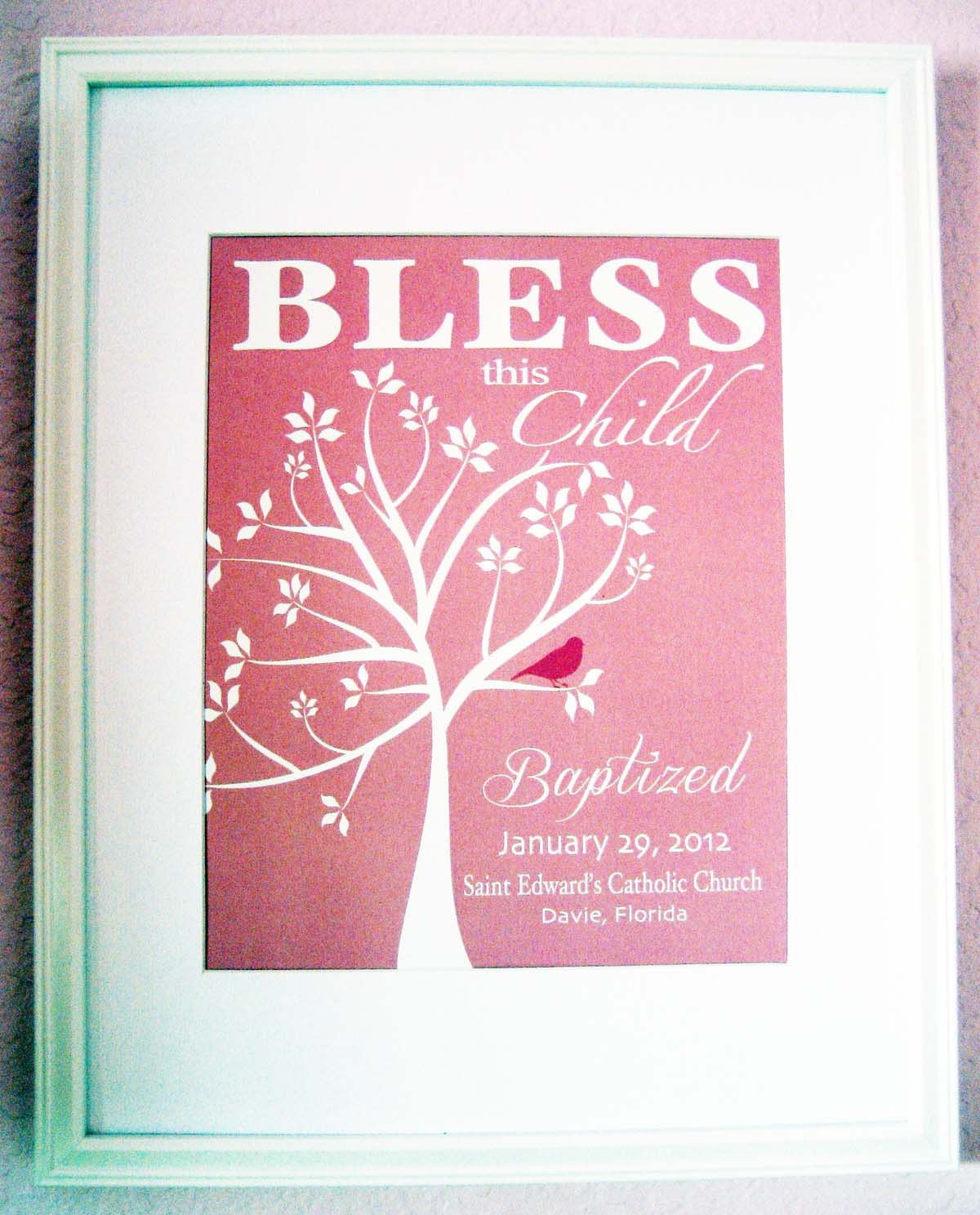 Baptism Gifts For Baby Girls
 Christening Gift Baptism Gift Baby Girl Personalized Print