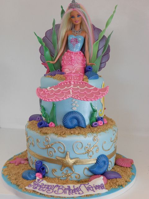 Barbie Mermaid Birthday Party Ideas
 Mermaid Barbie Cake 2164 Girls Birthdays