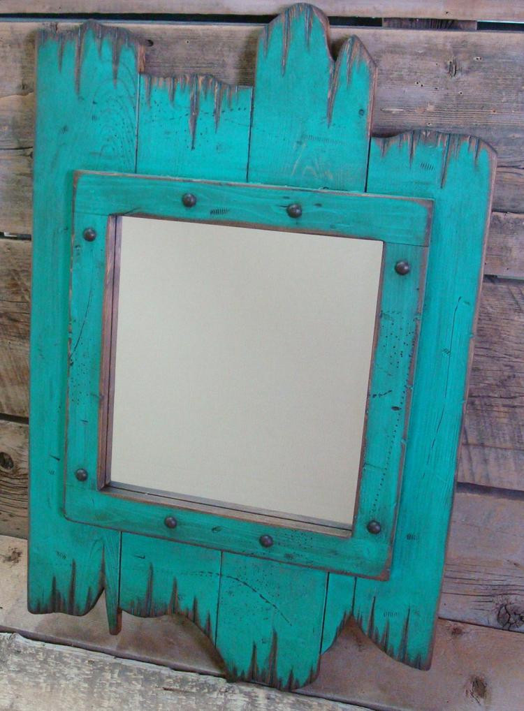 Barnwood Mirror DIY
 Rustic wooden red barn wood mirror Wood by WorkHorseFurniture