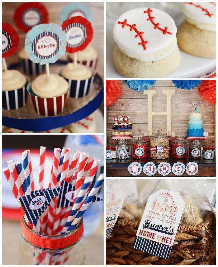 Baseball Themed Birthday Party Ideas
 Kara s Party Ideas Home ONE Baseball Themed Birthday