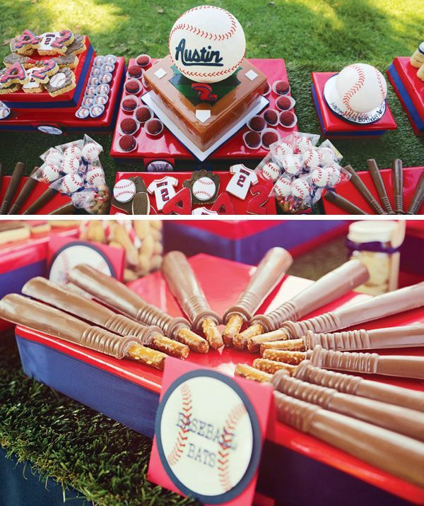 Baseball Themed Birthday Party Ideas
 17 Best images about Baseball Party Theme on Pinterest