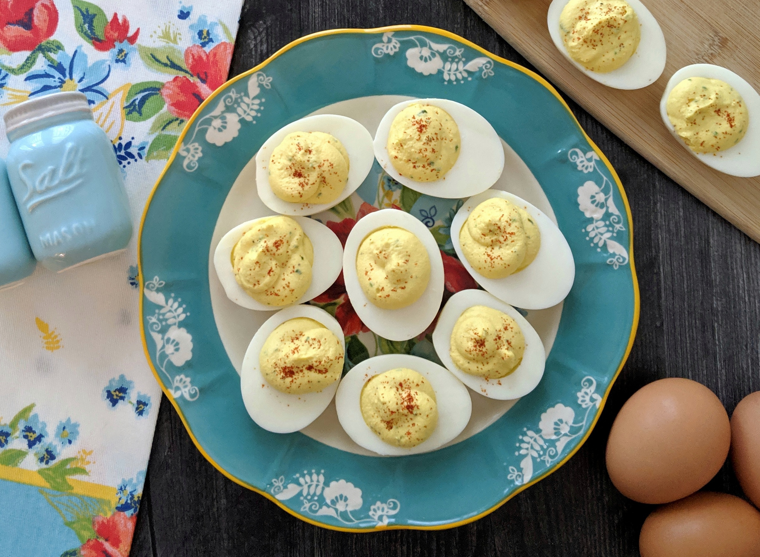 Basic Deviled Eggs
 Simple Deviled Eggs – fitlaura