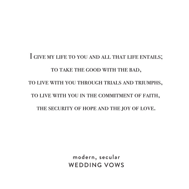 Basic Wedding Vows
 Simple Wedding Vows on Snippet & Ink Snippet & Ink