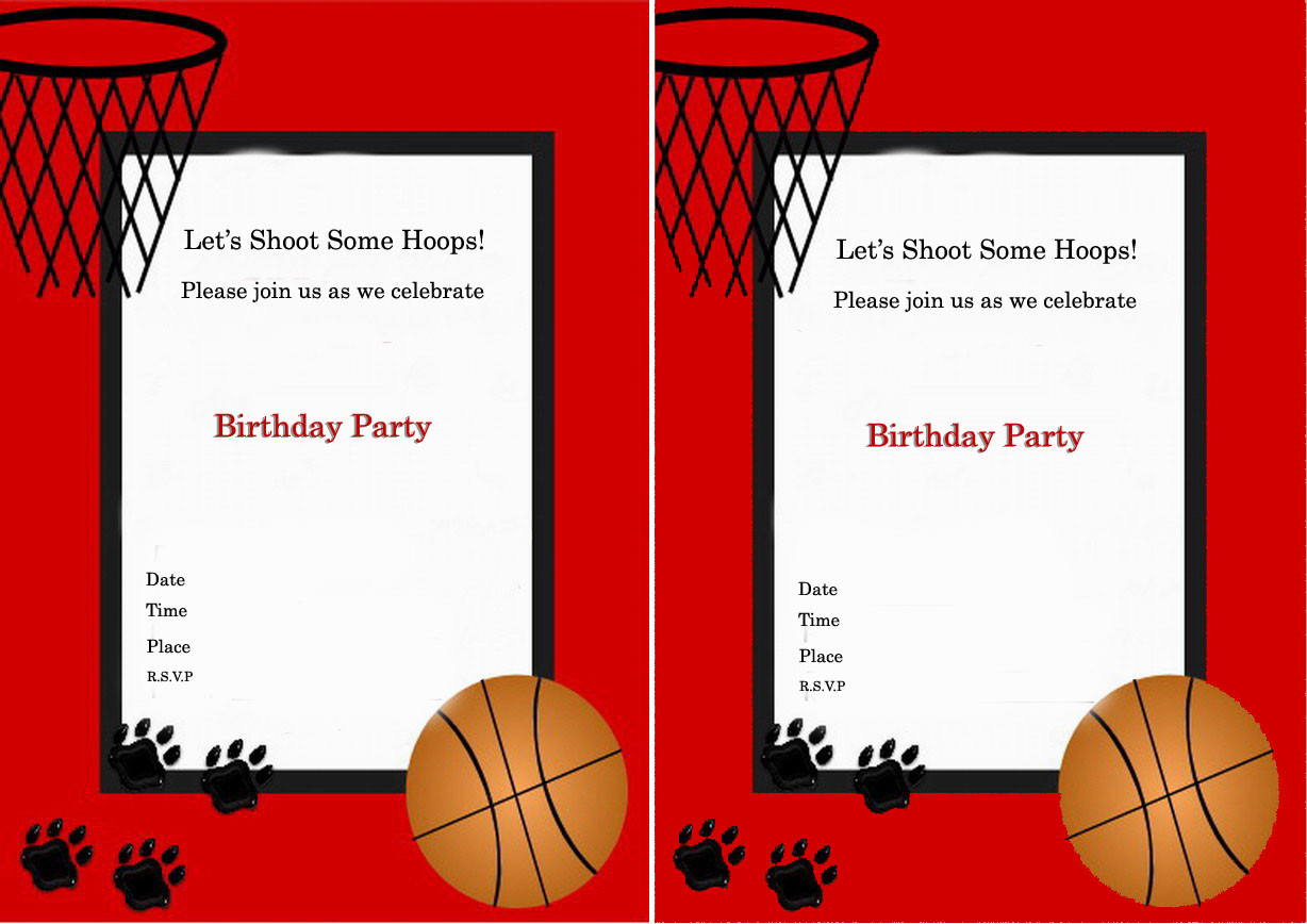 Basketball Birthday Party Invitations
 dentrodabiblia basketball invitations