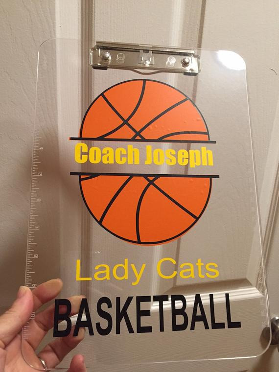 Basketball Coach Gift Ideas
 Basketball Coach t personalized Clipboard by
