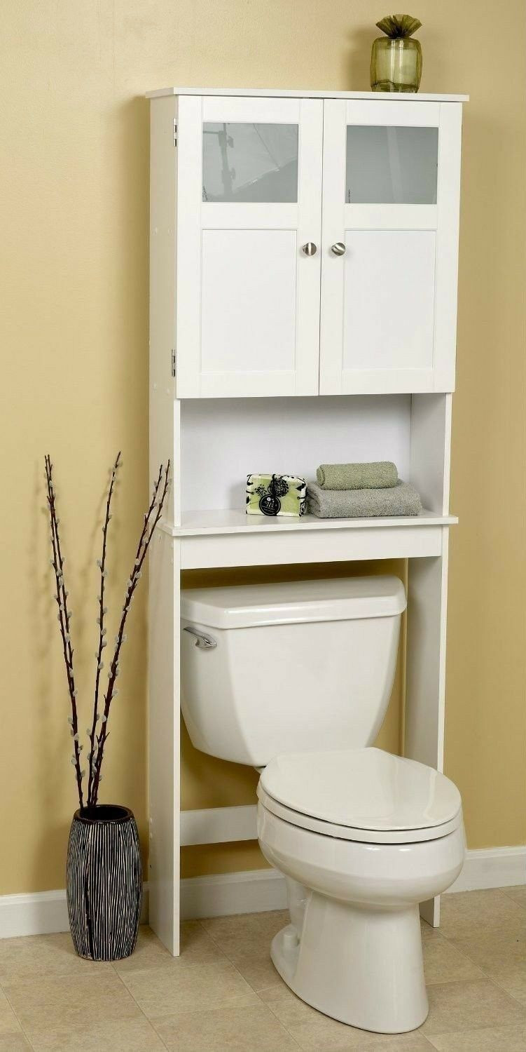 Bathroom Counter Storage
 Bathroom Over Toilet Cabinet Space Saver Storage Unit