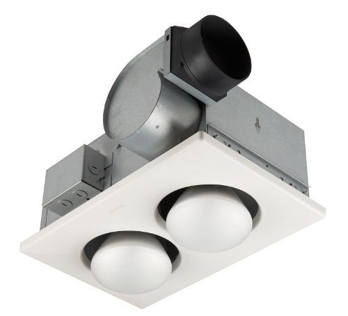 Bathroom Fan Light Heater
 Broan 164 2 Bulb Ventilation Heater Bath Fan with Lights