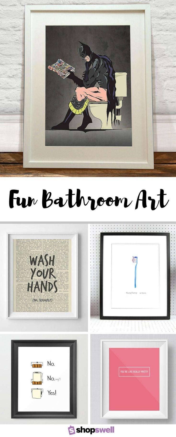 Bathroom Wall Decor Pinterest
 20 Collection of Art for Bathrooms Walls