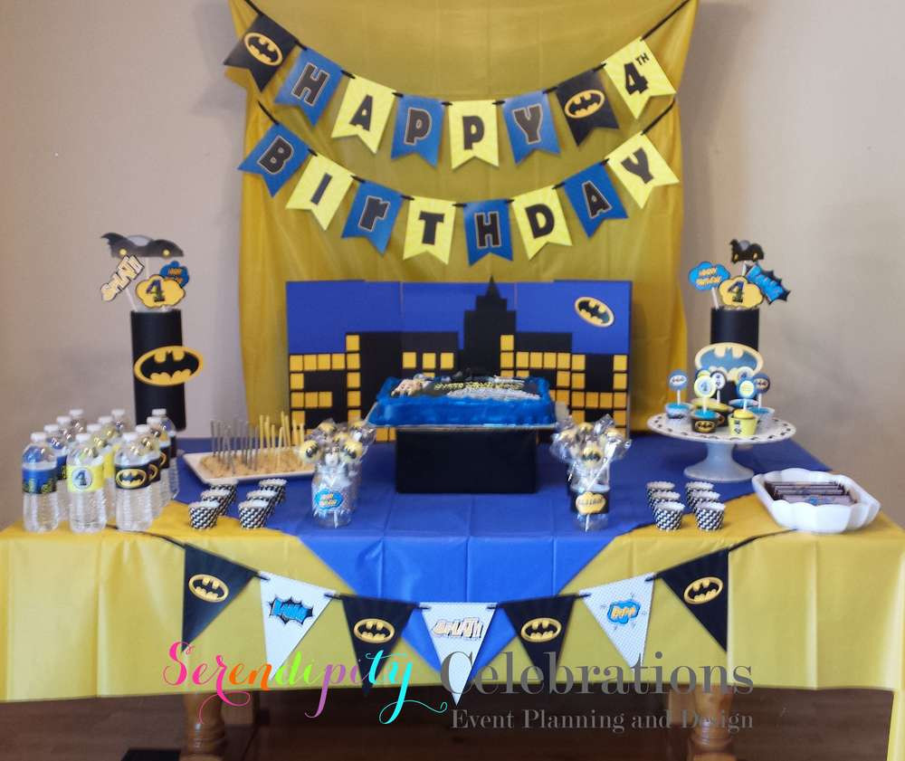 Batman Birthday Party Decorations
 Batman Theme Birthday Party Birthday Party Ideas
