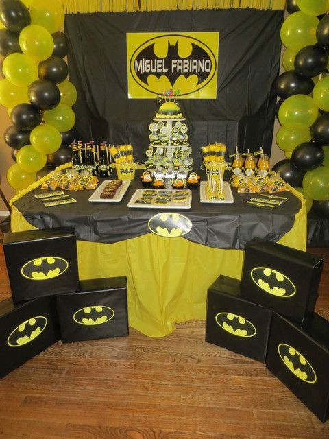 Batman Birthday Party Decorations
 Awesome Batman boy birthday party See more party ideas at