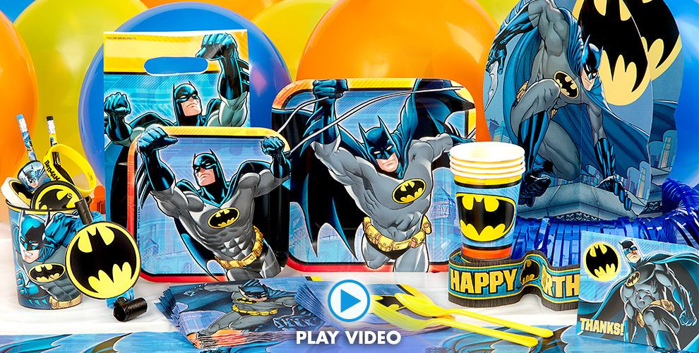Batman Birthday Party Decorations
 Batman Party Supplies Batman Birthday Ideas
