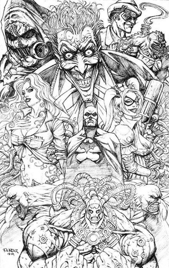 Batman Coloring Pages For Adults
 Free printable Suicide Squad coloring pages for adults