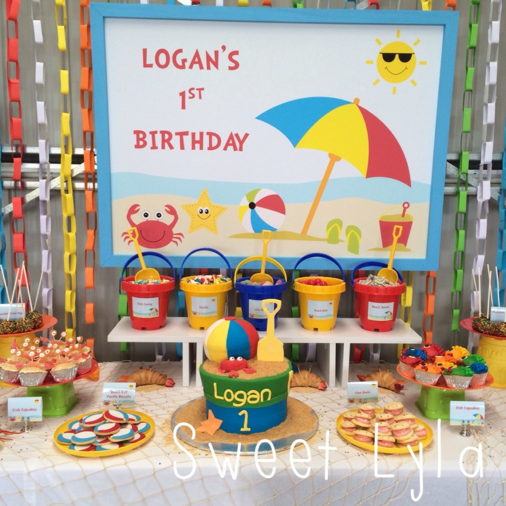 Beach Birthday Party Ideas For Kids
 First Birthday Beach Party