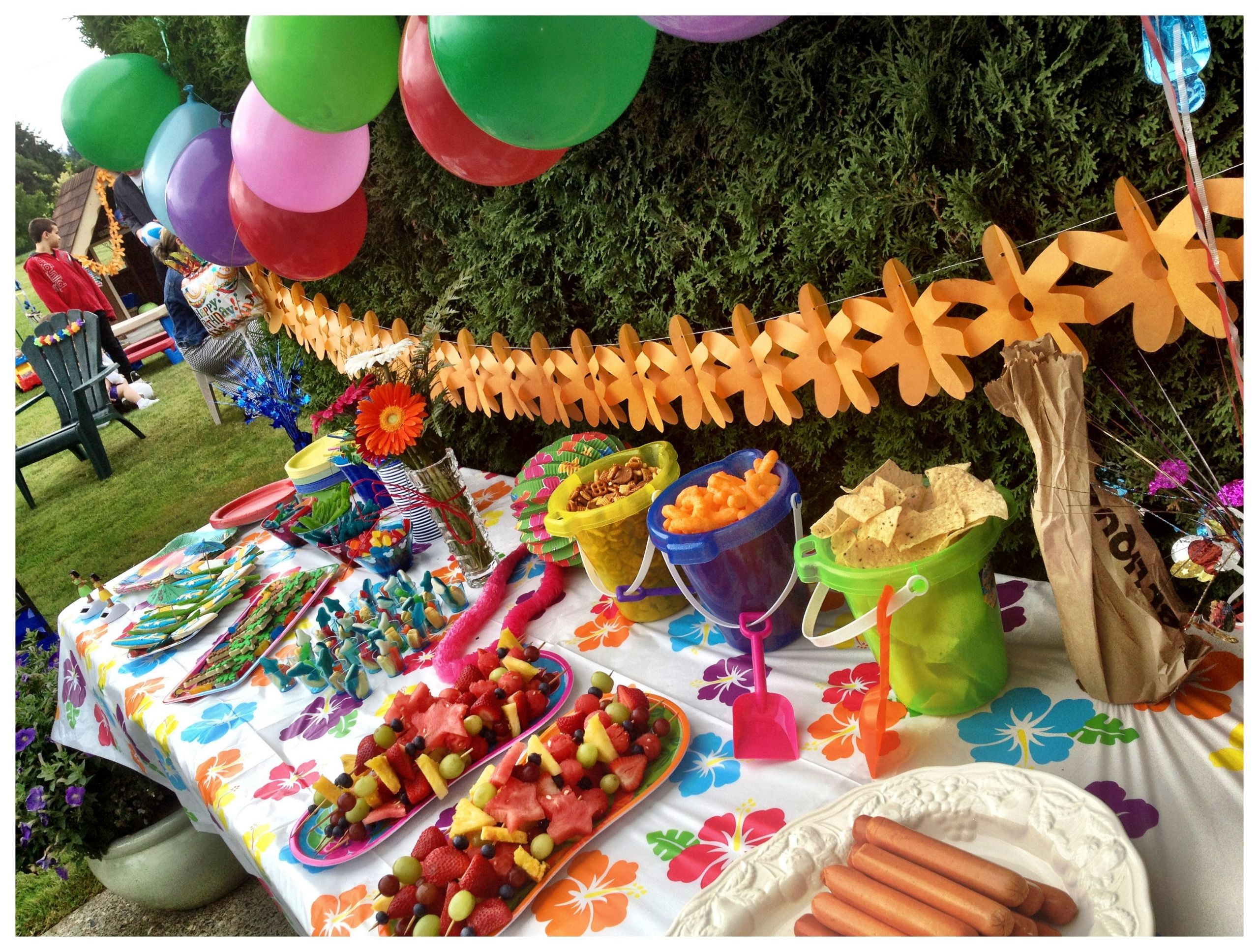 Beach Birthday Party Ideas For Kids
 Kids beach birthday party food table