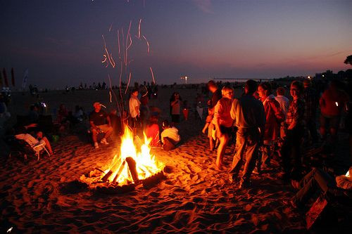 Beach Bonfire Birthday Party Ideas
 bonfires on the beach in 2019