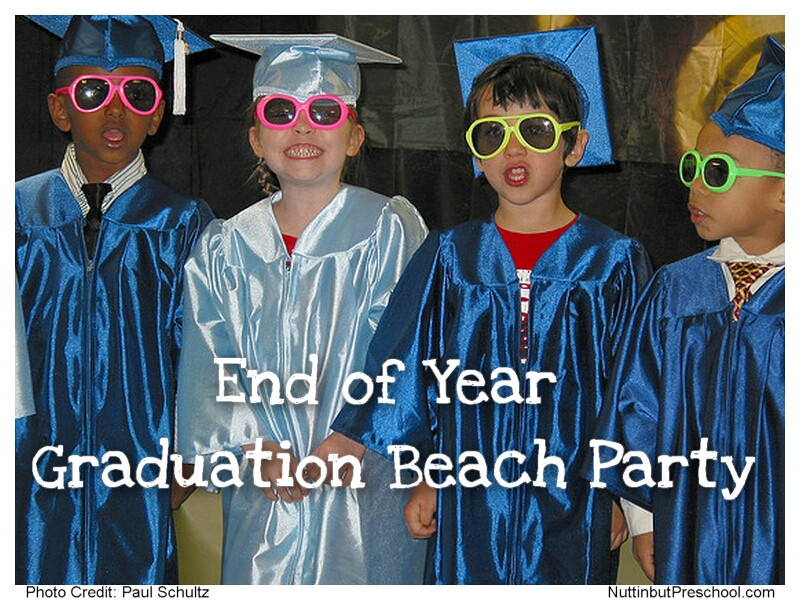 Beach Party Ideas For Kindergarten
 End of Year Beach Party Preschool Graduation Idea