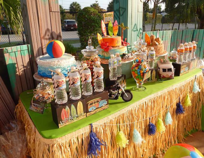 Beach Theme Party Ideas
 Kara s Party Ideas Disney s Teen Beach Movie Themed
