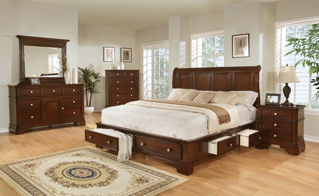 Bedroom Sets With Storage
 Lifestyle B3185 King Storage Bedroom Set