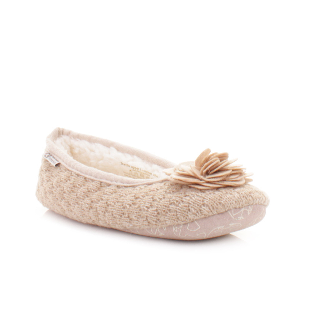Bedroom Slippers Womens
 WOMENS BEDROOM ATHLETICS CHARLIZE NATURAL FLEECE KNIT