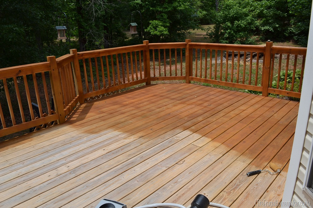 Behr Deck Paint
 Before after Deck reveal Sprucing up the outdoors for