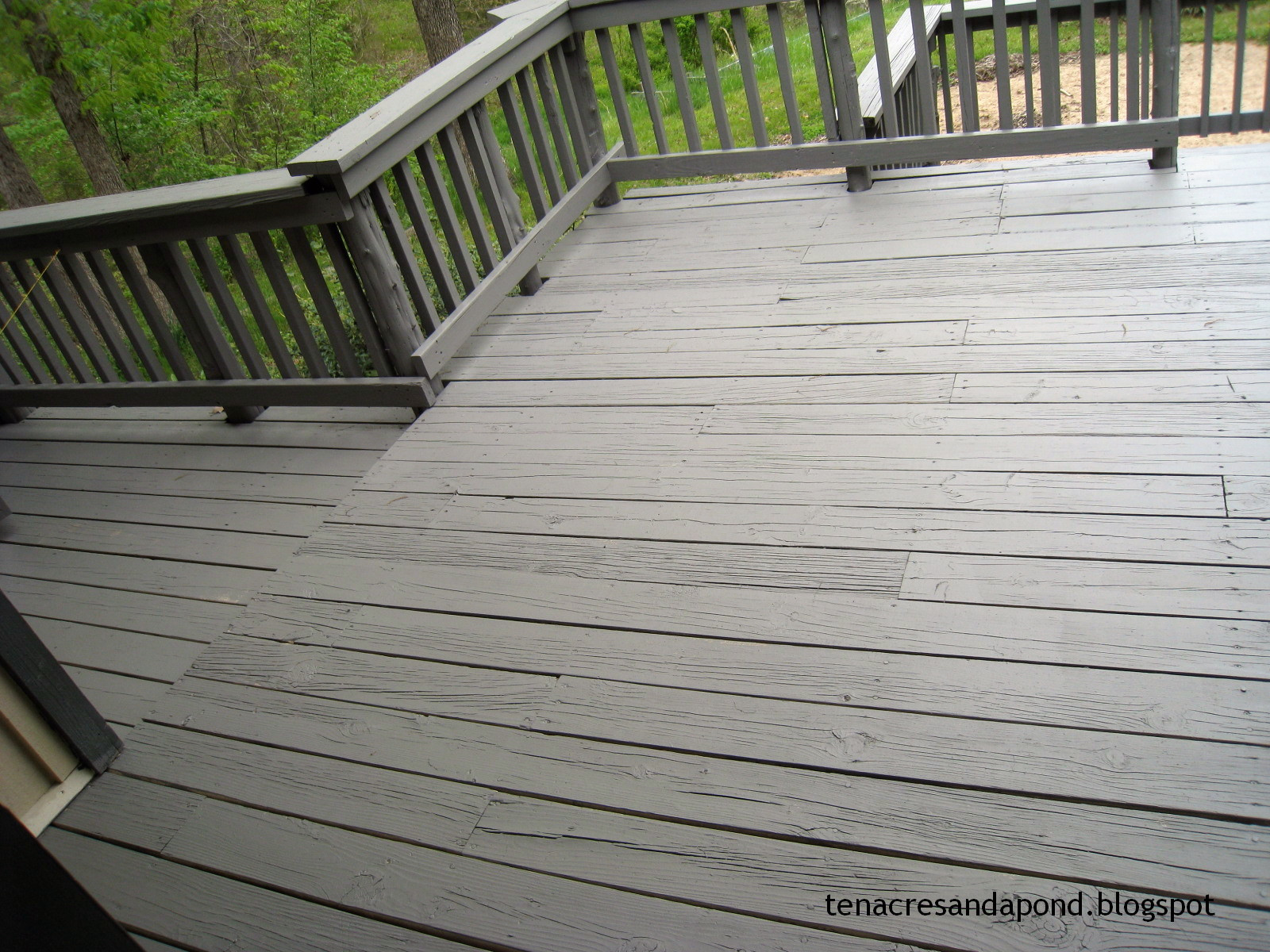 Behr Deck Paint
 Ten Acres and a Pond remembering