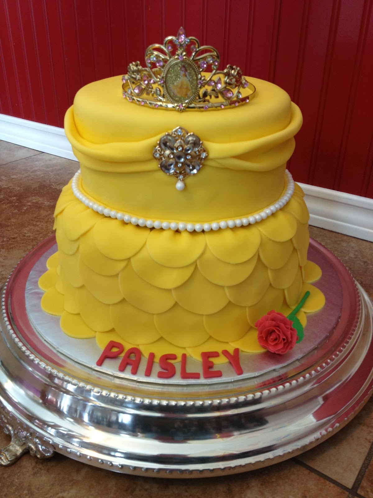 Belle Birthday Cake
 Sugar Love Cake Design Princess Belle Dress