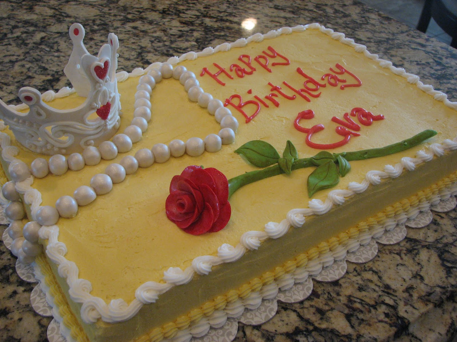 Belle Birthday Cake
 Decadent Designs Eva s Princess Belle Birthday Cake